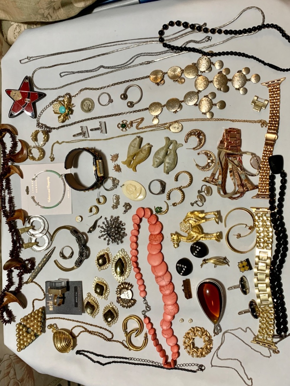 BIG Random Lot Vintage & Modern Costume Jewelry - wear, craft, play dress-up ... - Picture 5 of 5